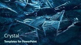  Presentation with abstract blue texture - Cool new slide deck with dark-blue-abstract-ice-texture backdrop and a navy blue colored foreground