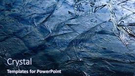  Presentation with abstract blue texture - PPT layouts featuring dark-blue-abstract-ice-texture background and a navy blue colored foreground