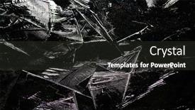  Presentation with abstract blue texture - PPT layouts consisting of dark-blue-abstract-ice-texture background and a dark gray colored foreground