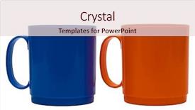  Presentation with blue orange white - PPT layouts featuring dark-blue-and-orange-mug background and a lemonade colored foreground