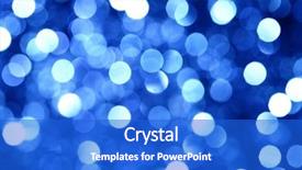  Presentation with blue lights - PPT theme consisting of dark blue orange - abstract christmas lights as background background and a cobalt blue colored foreground