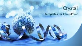  Presentation with christmas cars - Slides with dark blue orange - christmas card background and a light blue colored foreground