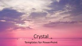  Presentation with blue pink - PPT layouts with dark blue orange - vague pink sunset background and a coral colored foreground