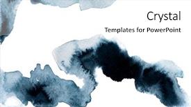  Presentation with dark space - Presentation consisting of dark blue painting of watercolor background and a white colored foreground