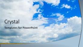  Presentation with dark blue sky stars - Theme featuring dark blue sky with low background and a  colored foreground