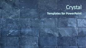  Presentation with dark blue - Cool new slide set with dark blue stone slabs texture backdrop and a ocean colored foreground