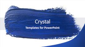  Presentation with brush stroke - Cool new presentation theme with dark blue stroke backdrop and a ocean colored foreground