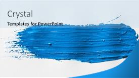  Presentation with stroke - Beautiful slide deck featuring dark blue stroke backdrop and a light blue colored foreground