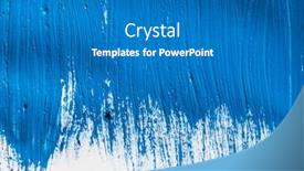  Presentation with brush stroke - PPT theme with dark blue stroke background and a gray colored foreground