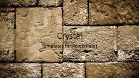  Presentation with castle wall - Amazing PPT layouts having dark brick wall structure backdrop and a coral colored foreground