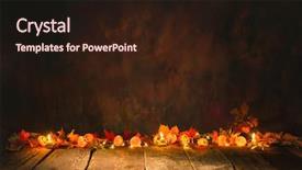  Presentation with decoration - Amazing presentation having dark brown - halloween background with decoration backdrop and a wine colored foreground