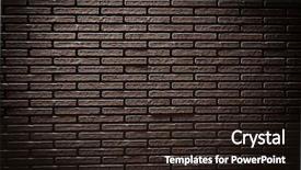  Presentation with brick wall - Colorful slides enhanced with dark brown - old brick wall background backdrop and a wine colored foreground