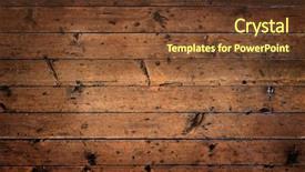  Presentation with rustic - PPT layouts enhanced with dark brown - old rustic wooden surface background and a tawny brown colored foreground