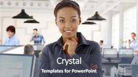  Presentation with elementary school career day and technology and black female - Presentation theme featuring dark brown - portrait of happy black female background and a dark gray colored foreground