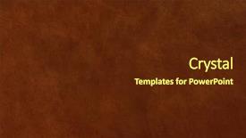  Presentation with brown leather - Slides enhanced with dark brown leather texture background and a tawny brown colored foreground