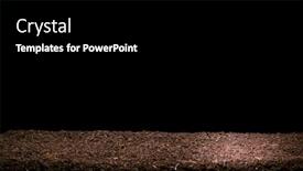  Presentation with soil - Audience pleasing slide deck consisting of dark-brown-soil-isolated backdrop and a black colored foreground