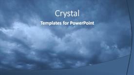  Presentation with clouds - Presentation design with dark-clouds-in-the-stomy background and a  colored foreground