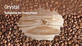  Presentation with dark vintage wood table texture - Beautiful theme featuring dark coffee on the wooden backdrop and a tawny brown colored foreground