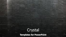  Presentation with abstract orange color wave design - PPT theme enhanced with dark-color-abstract-wallpaper-designed background and a black colored foreground