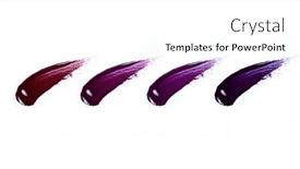  Presentation with lipstick - PPT layouts enhanced with dark-colors-lipstick-on-white background and a white colored foreground