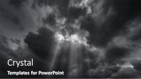  Presentation with rain sky - Presentation design having dark-dramatic-sky-with-black background and a  colored foreground