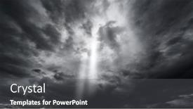  Presentation with rain sky - Slides having dark-dramatic-sky-with-black background and a  colored foreground