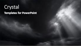  Presentation with rain sky - PPT layouts featuring dark-dramatic-sky-with-black background and a  colored foreground