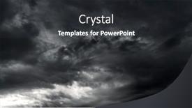  Presentation with rain sky - Presentation design with dark-dramatic-sky-with-black background and a  colored foreground