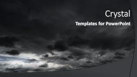  Presentation with rain sky - PPT theme with dark-dramatic-sky-with-black background and a  colored foreground