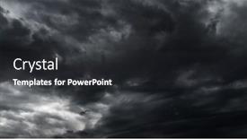  Presentation with rain sky - Slide deck with dark-dramatic-sky-with-black background and a dark gray colored foreground