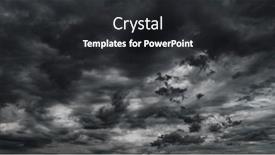  Presentation with rain sky - PPT layouts consisting of dark-dramatic-sky-with-black background and a dark gray colored foreground