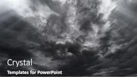  Presentation with rain sky - Slide set having dark-dramatic-sky-with-black background and a dark gray colored foreground
