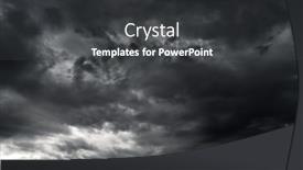  Presentation with rain clouds - PPT layouts with dark-dramatic-sky-with-black background and a dark gray colored foreground