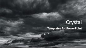  Presentation with rain sky - Theme enhanced with dark-dramatic-sky-with-black background and a dark gray colored foreground