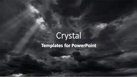  Presentation with rain sky - Presentation design consisting of dark-dramatic-sky-with-black background and a dark gray colored foreground