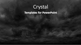  Presentation with rain sky - Presentation design featuring dark-dramatic-sky-with-stormy background and a dark gray colored foreground