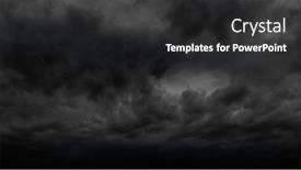  Presentation with rain clouds - Slides featuring dark-dramatic-sky-with-stormy background and a dark gray colored foreground