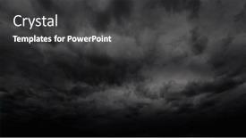  Presentation with rain clouds - Slide set consisting of dark-dramatic-sky-with-stormy background and a dark gray colored foreground