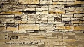  Presentation with stone masonry - Audience pleasing presentation consisting of dark effect red and yellow backdrop and a coral colored foreground