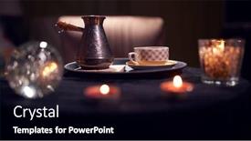  Presentation with fortune teller - Audience pleasing presentation consisting of dark-fortune-teller-room backdrop and a black colored foreground