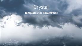  Presentation with thunderstorm - Slide deck having dark-gray-thunderstorm-cloud-background background and a teal colored foreground