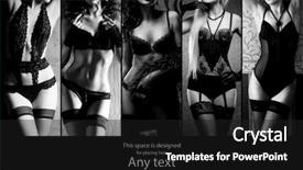  Presentation with black girls - Presentation theme having dark grey - sexy girls in erotic lingerie background and a black colored foreground