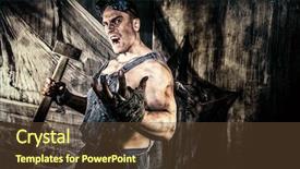  Presentation with underground mining - Amazing slide set having dark grunge background mining backdrop and a tawny brown colored foreground