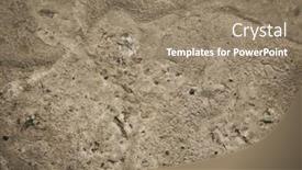  Presentation with industrial concrete - Presentation theme consisting of dark-grunge-concrete-texture-loft background and a coral colored foreground