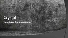  Presentation with interior - Presentation design consisting of dark grunge interior background and a dark gray colored foreground