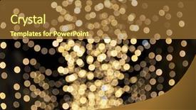  Presentation with abstract - Theme featuring dark hazy colors - abstract circular bokeh background and a tawny brown colored foreground