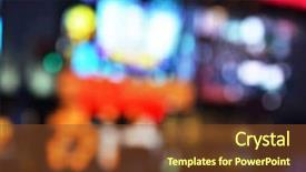  Presentation with lights - Cool new theme with dark hazy colors - big city lights backdrop and a tawny brown colored foreground