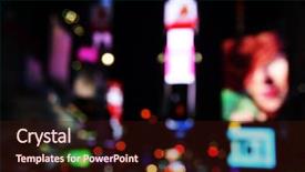  Presentation with light golden lights - Beautiful slides featuring dark hazy colors - big city lights backdrop and a wine colored foreground