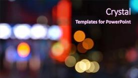  Presentation with lights - PPT layouts enhanced with dark hazy colors - big city lights background and a wine colored foreground