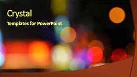  Presentation with light golden lights - Amazing slide set having dark hazy colors - big city lights backdrop and a wine colored foreground